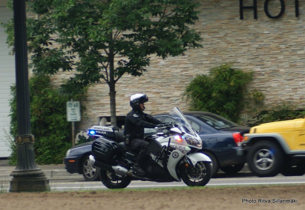 Police motorcycle