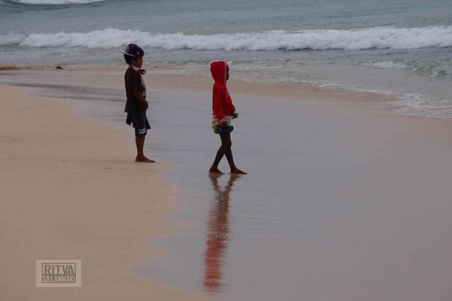 Children on the beach