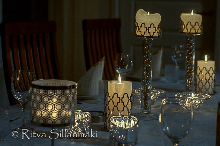 I set the table or dinner