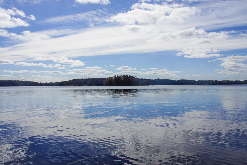 Reflection on a lake-