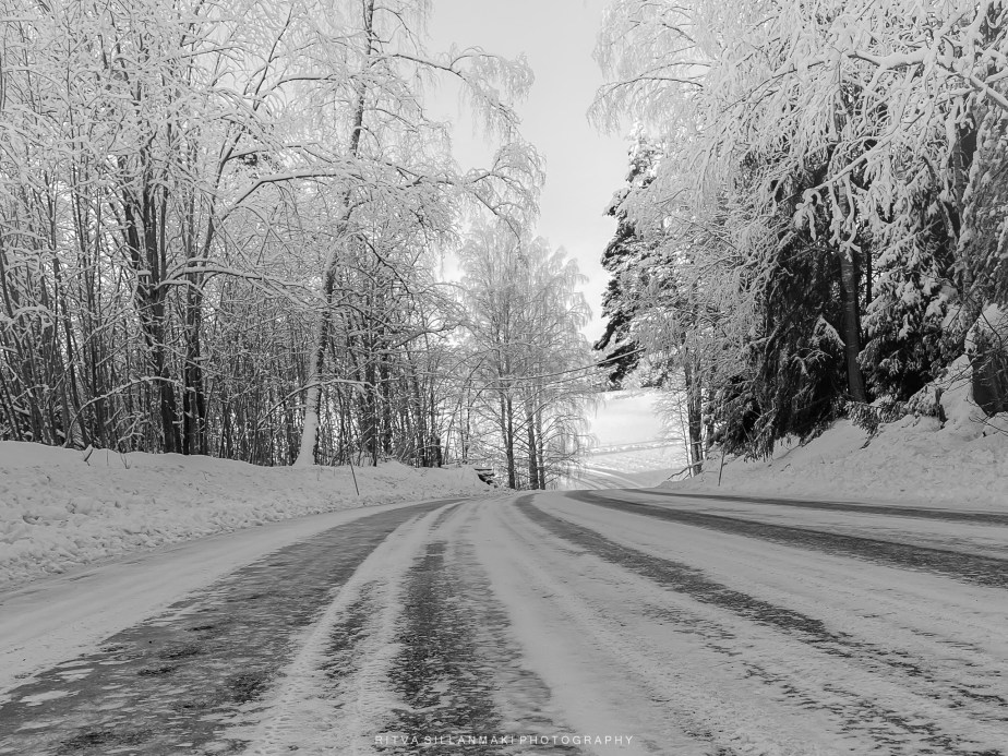 Monochrome – winter&nbsp;road