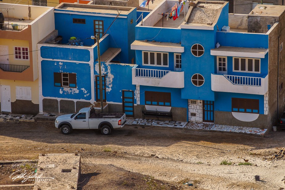 Colorful Houses and Desert Landscapes in Cape&nbsp;Verde
