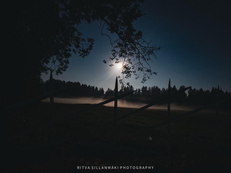 Misty Fields Under September’s Bright&nbsp;Moon