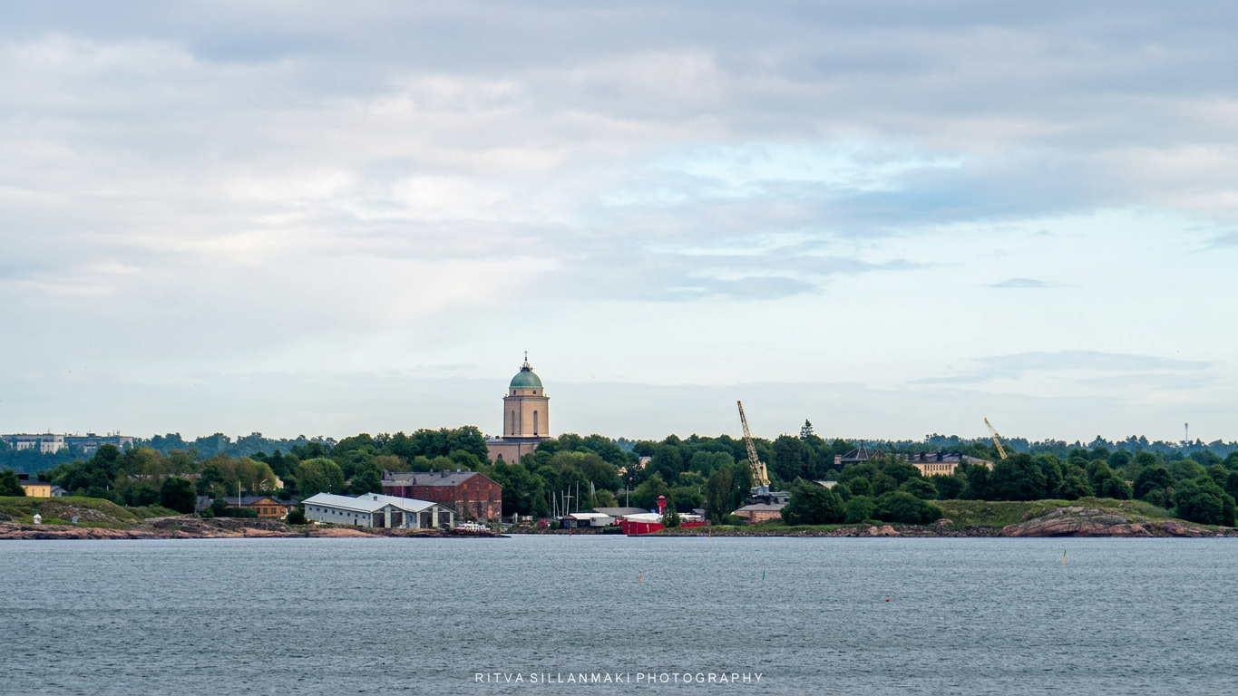 Helsinki seen from the sea